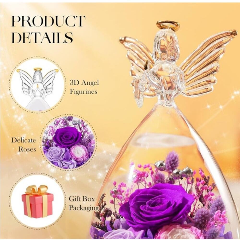 Angel Roses Gift For Her Brand New - Picture 3 of 5